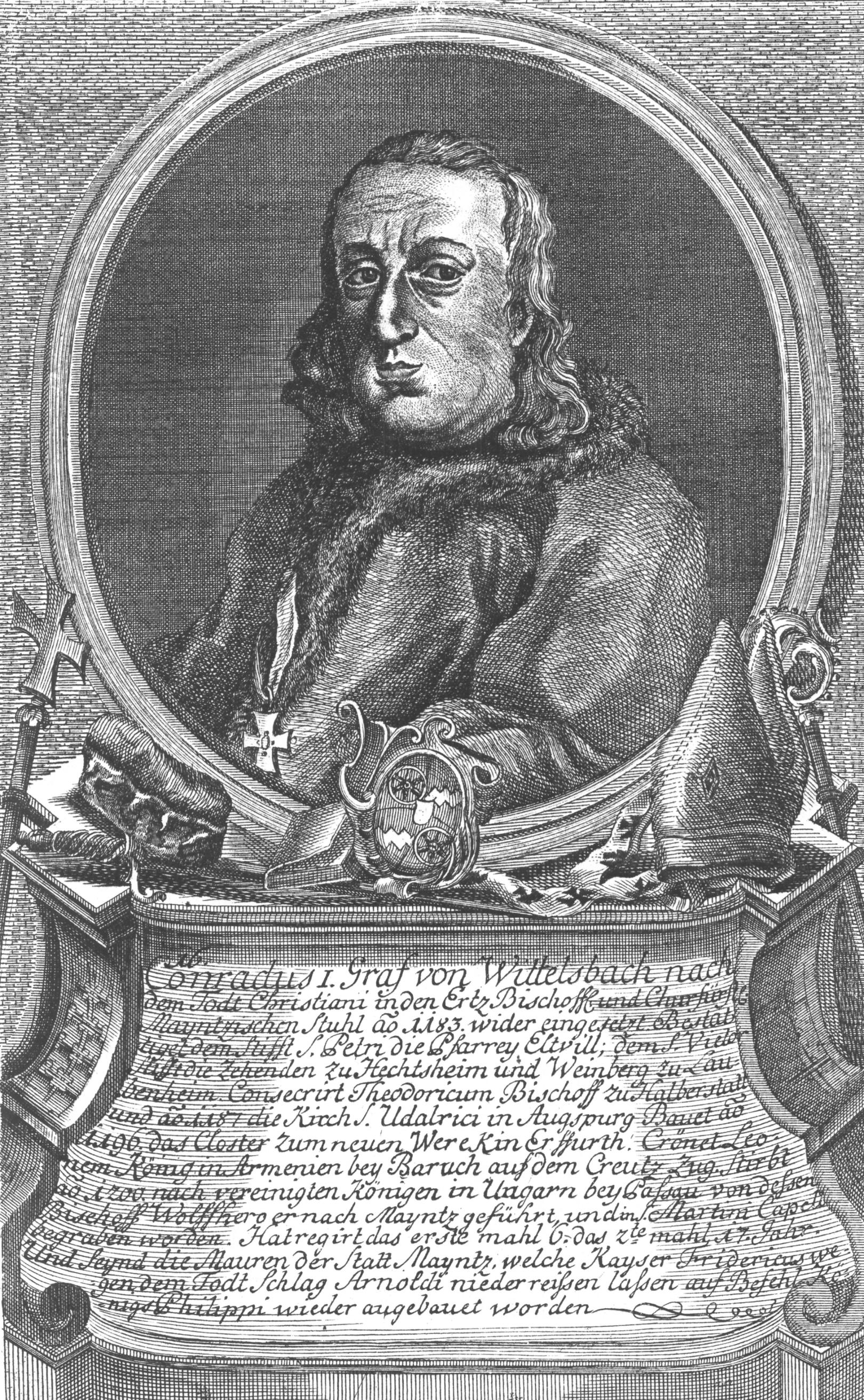 Konrad I. von Wittelsbach, gezeichnet von Wilhelm Christian Rücker, ca. 1774 (c) Wilhelm Christian Rücker / IMKG