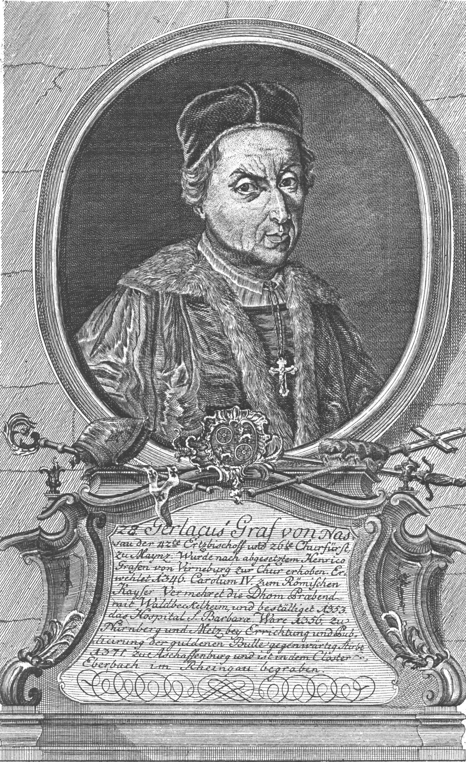 Gerlach von Nassau, gezeichnet von Wilhelm Christian Rücker, ca. 1774 (c) Wilhelm Christian Rücker / IMKG