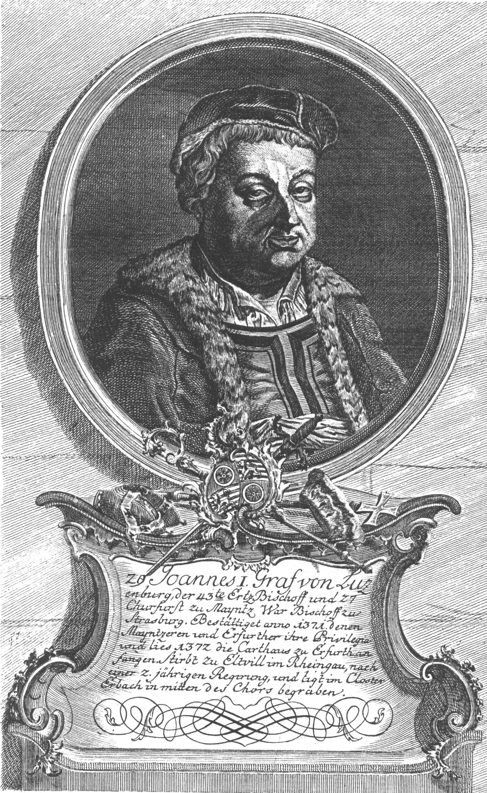 Johann von Luxemburg-Ligny, gezeichnet von Wilhelm Christian Rücker, ca. 1774 (c) Wilhelm Christian Rücker / IMKG