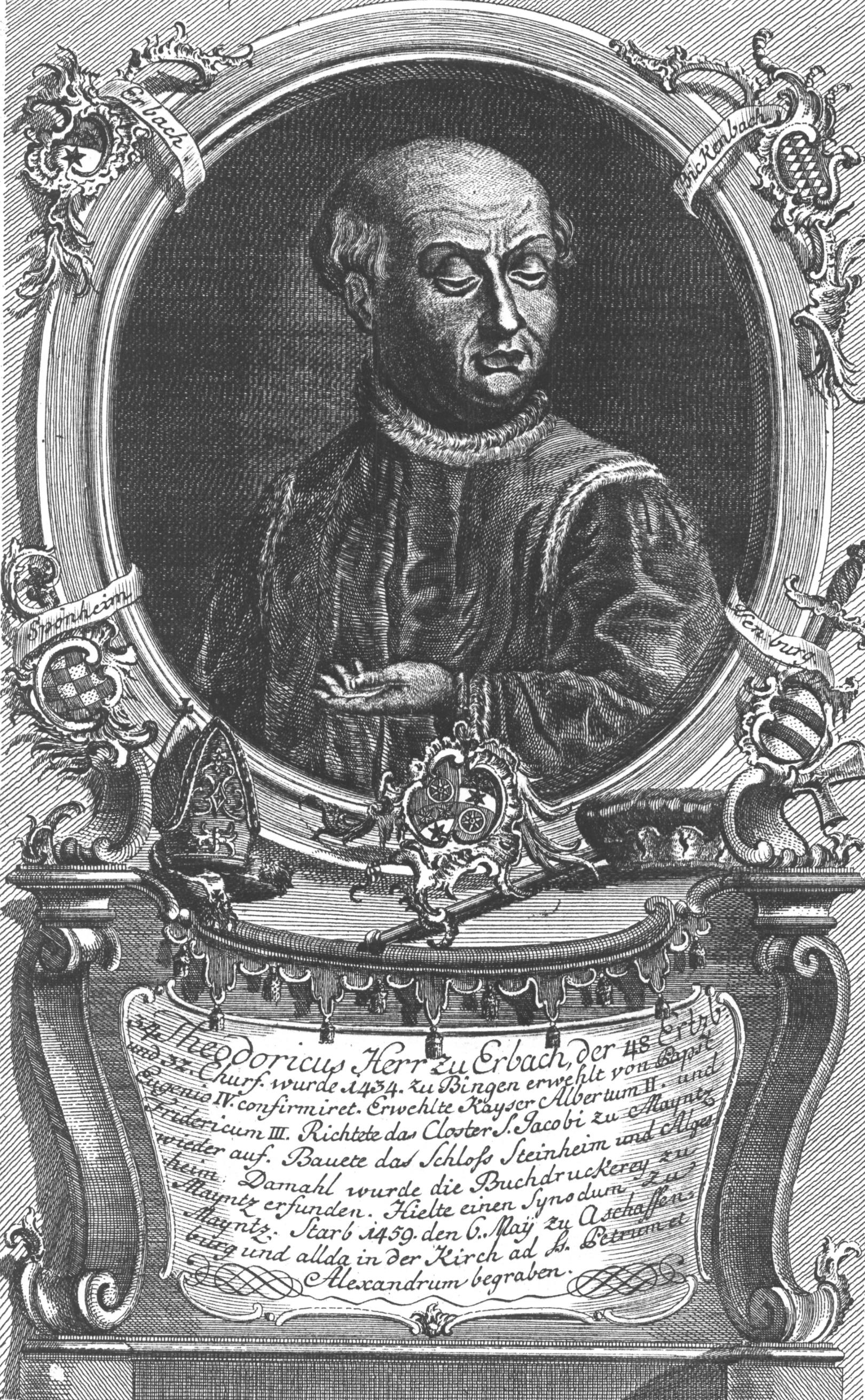 Dietrich Schenk von Erbach, gezeichnet von Wilhelm Christian Rücker, ca. 1774 (c) Wilhelm Christian Rücker / IMKG