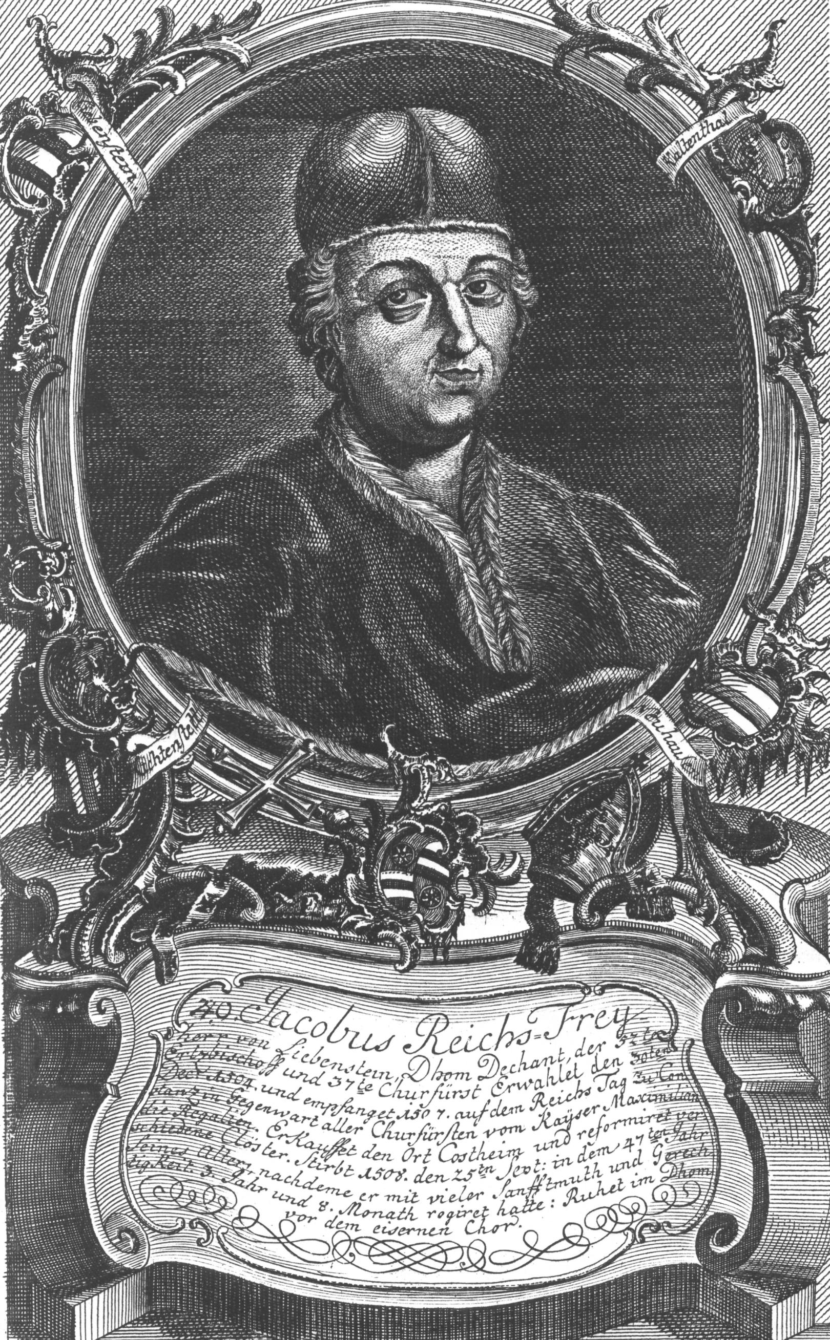 Jakob von Liebenstein, gezeichnet von Wilhelm Christian Rücker, ca. 1774 (c) Wilhelm Christian Rücker / IMKG