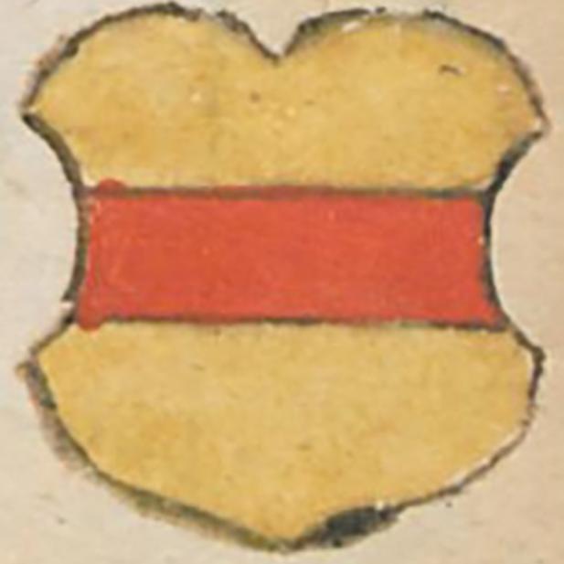 Wappen des Simon von Schöneck, entnommen aus der Wormser Bischofschronik 