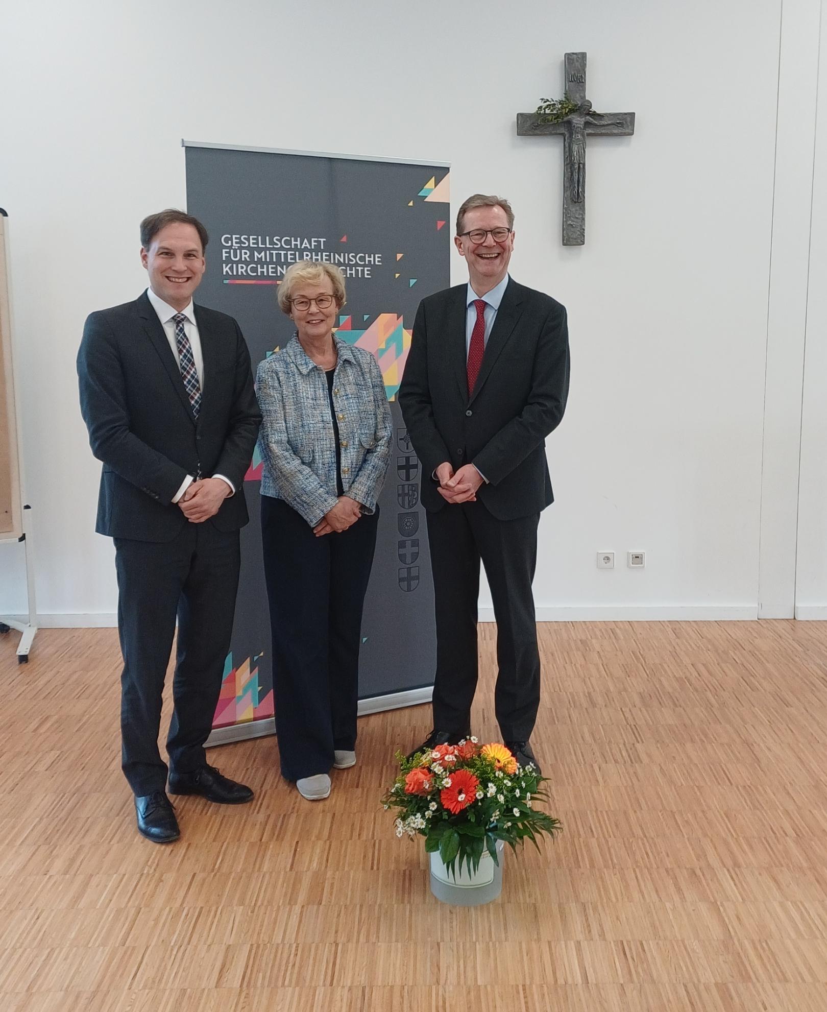 Dr. Jan Turinski, Gabriela Hart M.A., Priv.-Doz. Dr. habil. Thomas Brockmann (c) Institut für Mainzer Kirchengeschichte