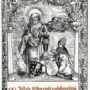 Wormser Missale (1522) mit Bischof von Rüppurr (c) Gemeinfrei