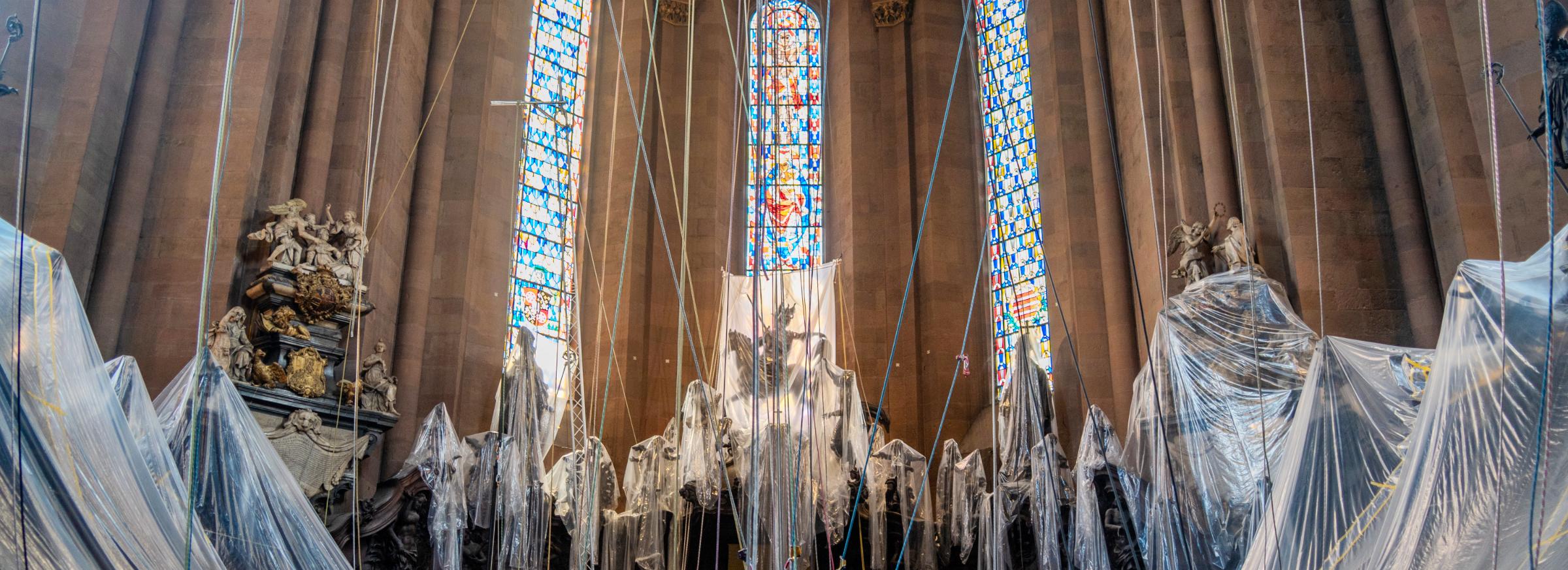 Spektakuläre Reinigung im Mainzer Dom