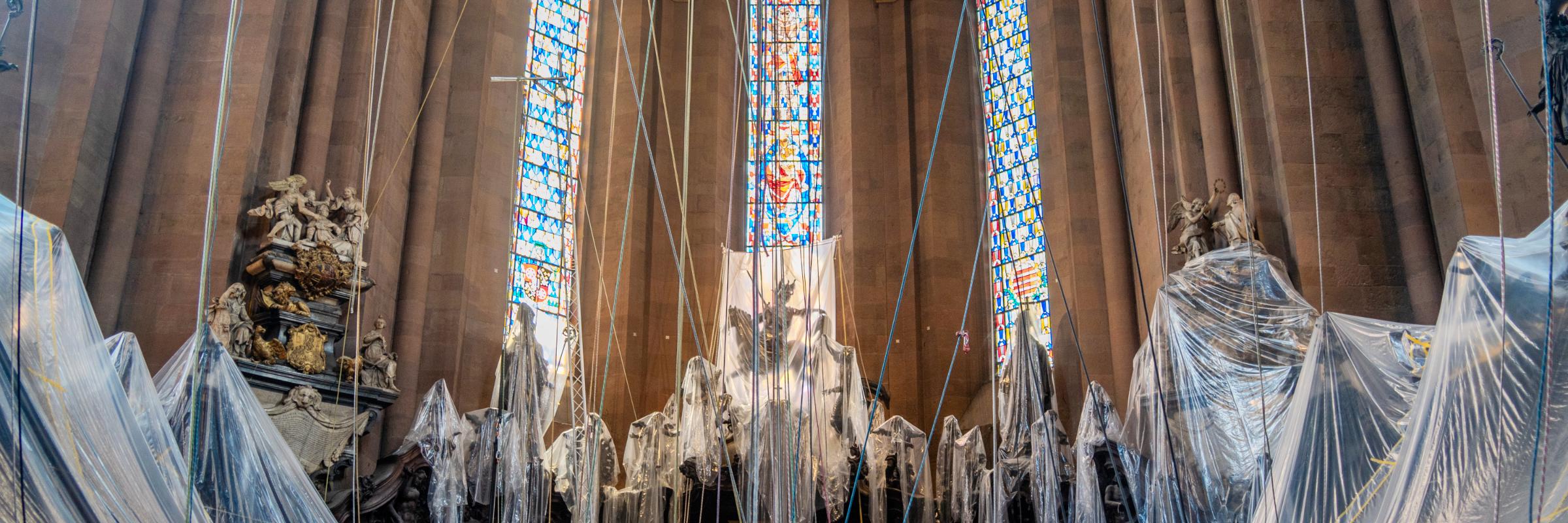 Spektakuläre Reinigung im Mainzer Dom