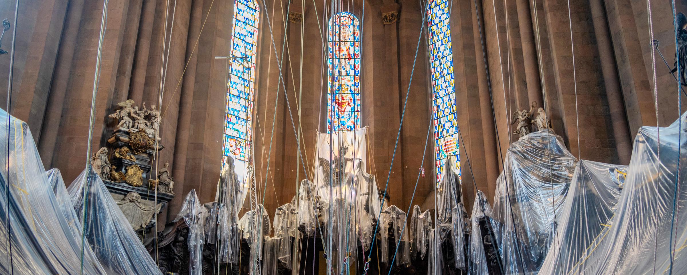 Spektakuläre Reinigung im Mainzer Dom