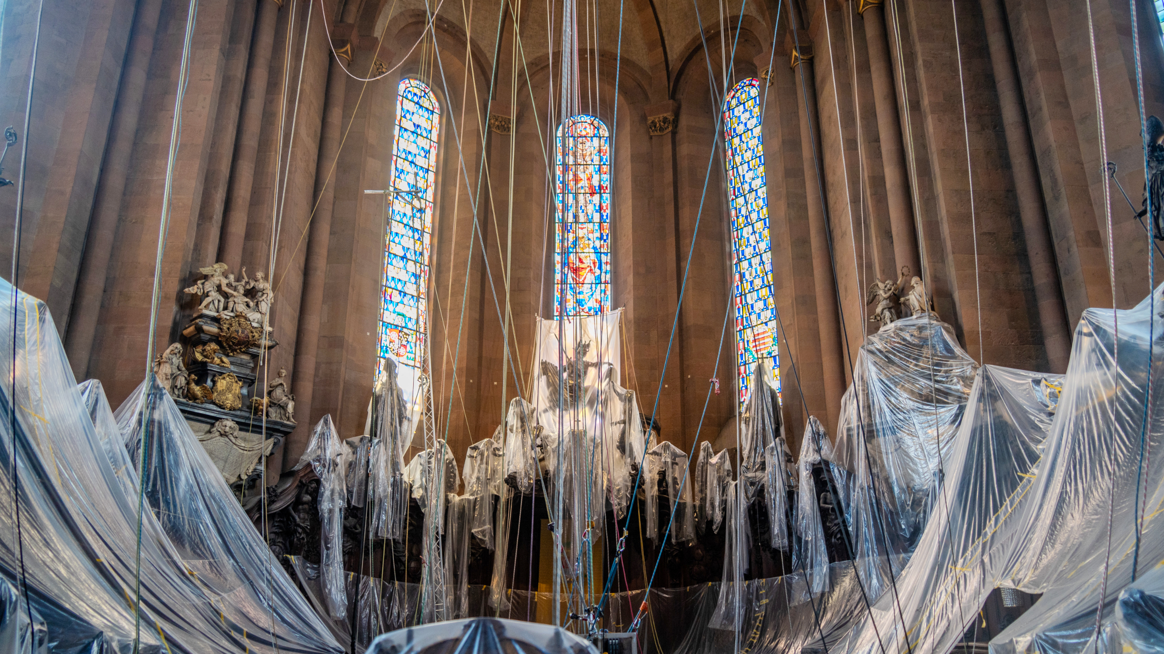 Mainzer Dom Putzen der Kuppel 2026