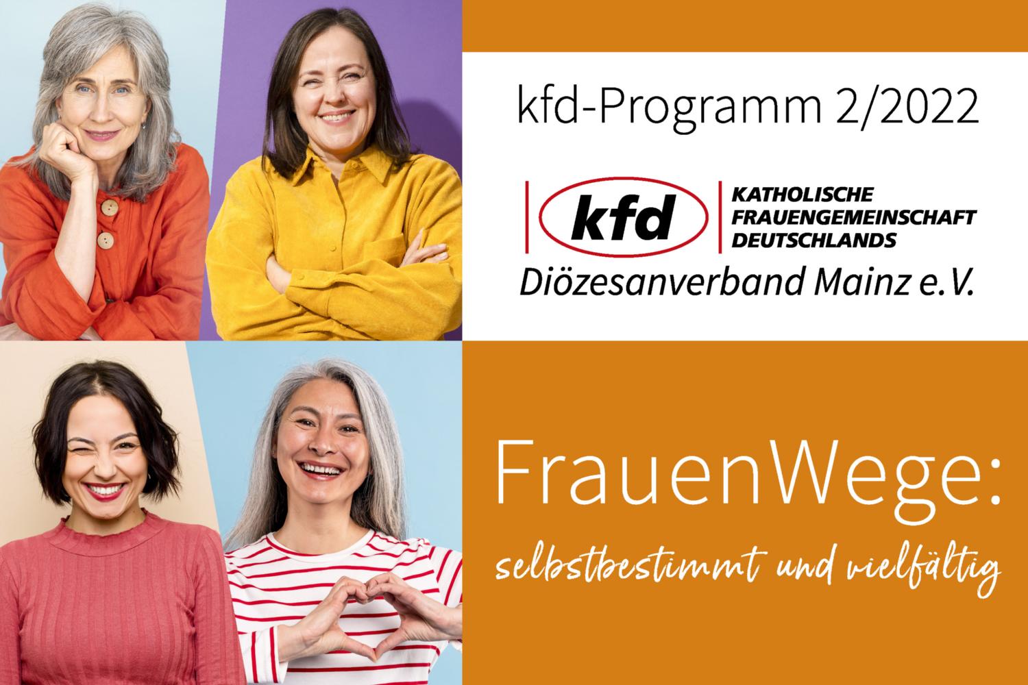 Bildungsprogramm Juni - Dezember 2022 (c) kfd Diözesanverband Mainz e.V.