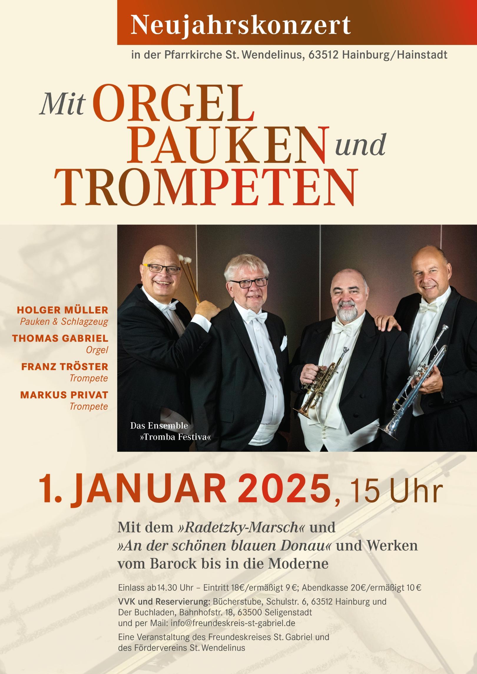 Plakat Neujahrskonzert 2025 (c) jutta hohl-wolf