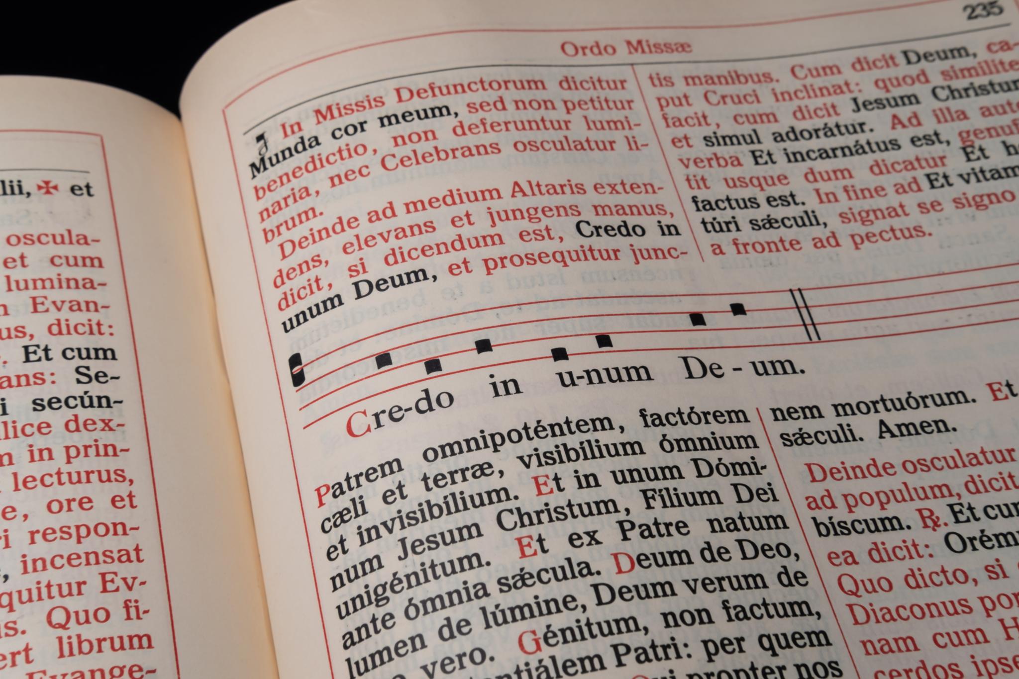 Liturgical Book Gregorian Chant in Latin