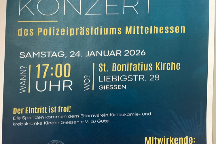 Benefizkonzert 2026 - Landespolizeiorchester Mittelhessen