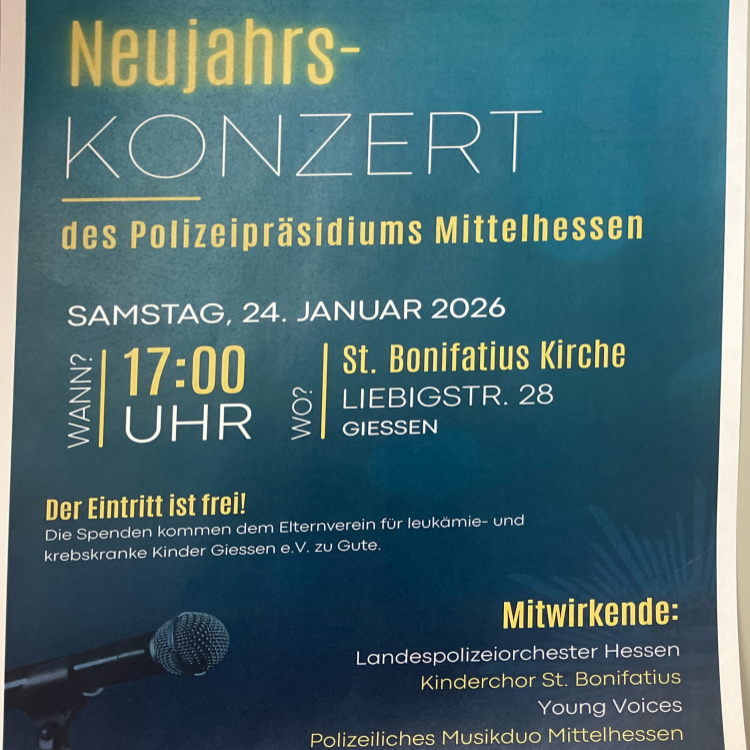 Benefizkonzert 2026 - Landespolizeiorchester Mittelhessen