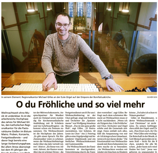 Presseinterview mit Michael Gilles