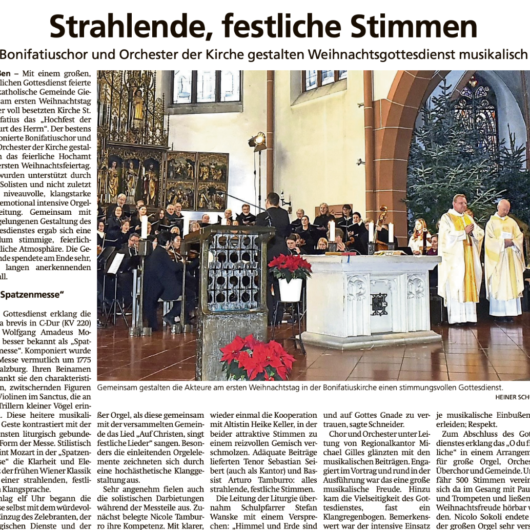 Gießener Anzeiger vom 27.12.2025