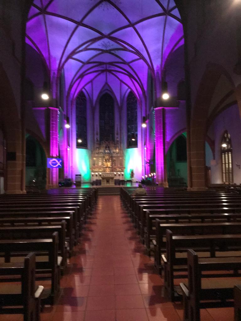 St. Bonifatius - spärisch beleuchtet