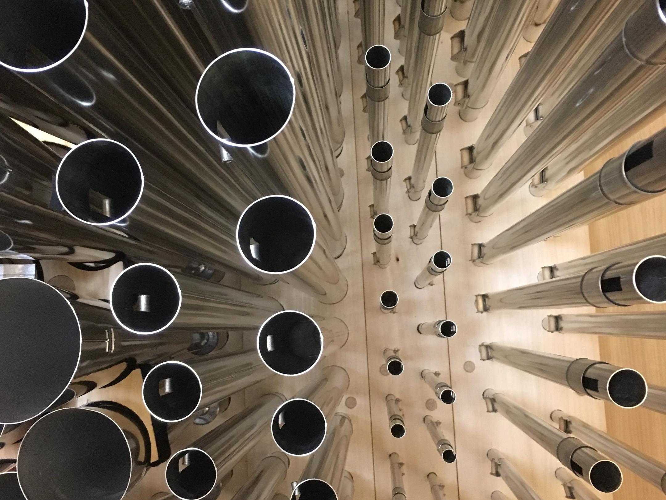 Pfeifen der Eule-Orgel - Detailansicht