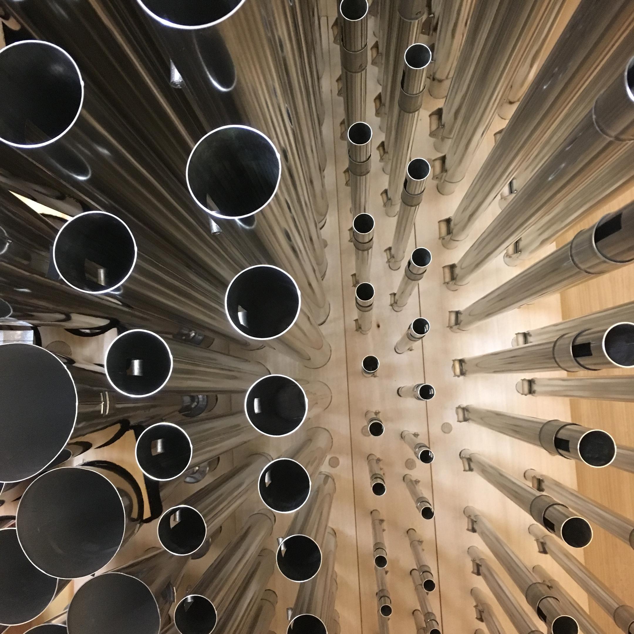 Pfeifen der Eule-Orgel - Detailansicht