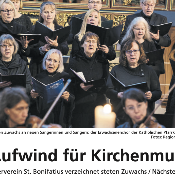 Presseartikel Kirchenmusik im Aufwind