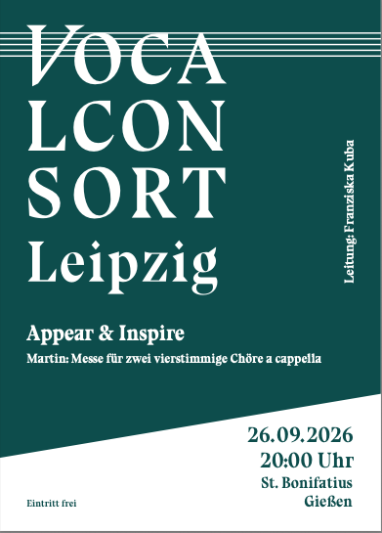 Konzert Vocalconsort Leipzig