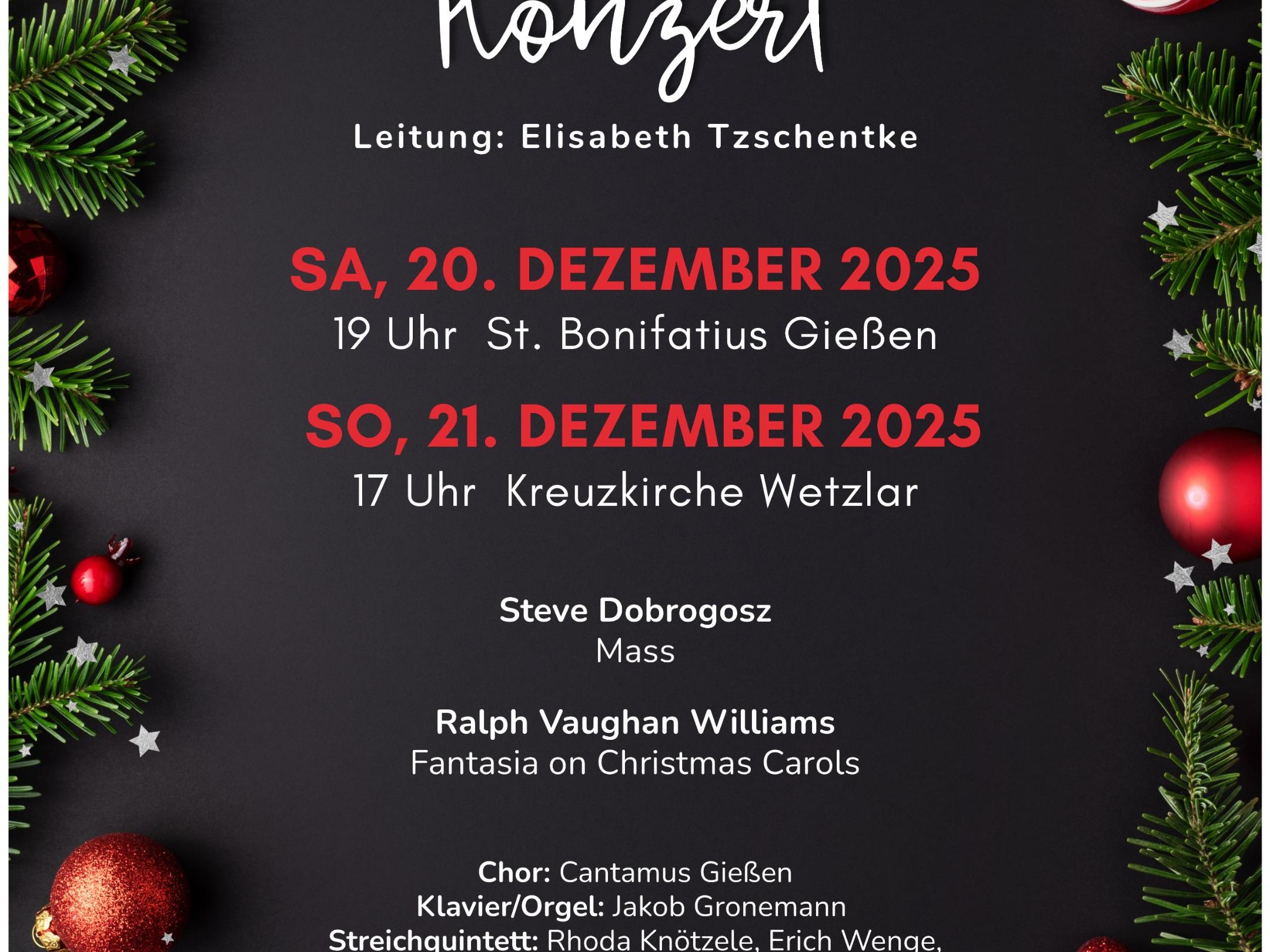 Weihnachtskonzert (Cantamus Gießen)