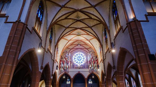 Eule-Orgel im Kirchenraum