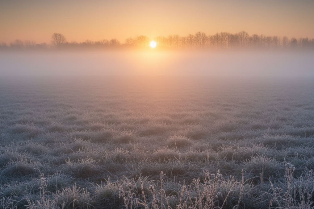 Sonnenaufgang im Winter