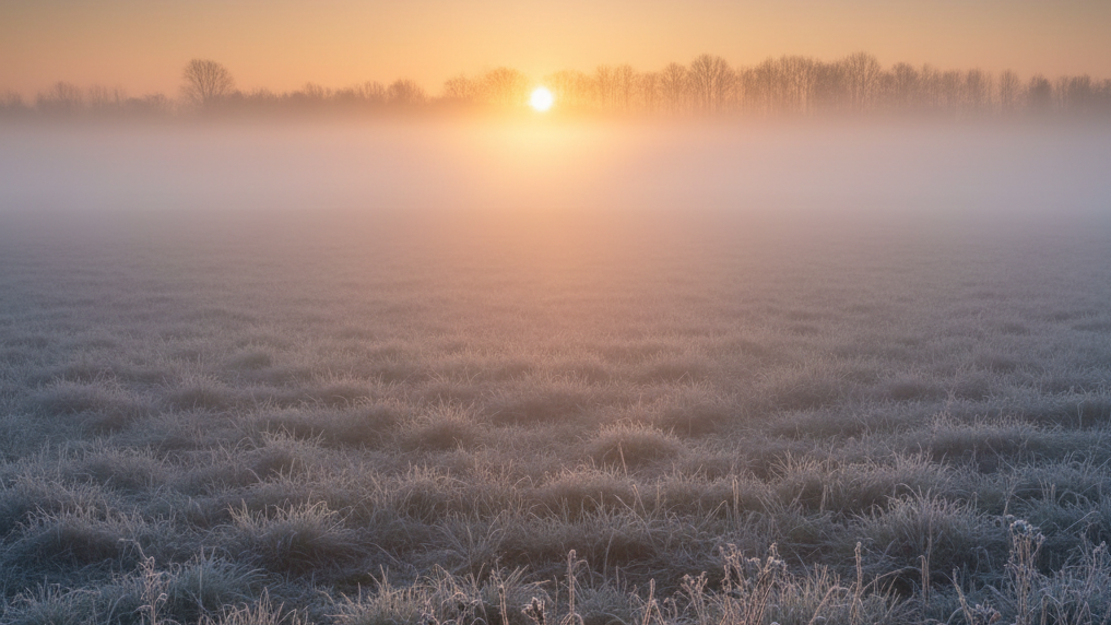 Sonnenaufgang im Winter