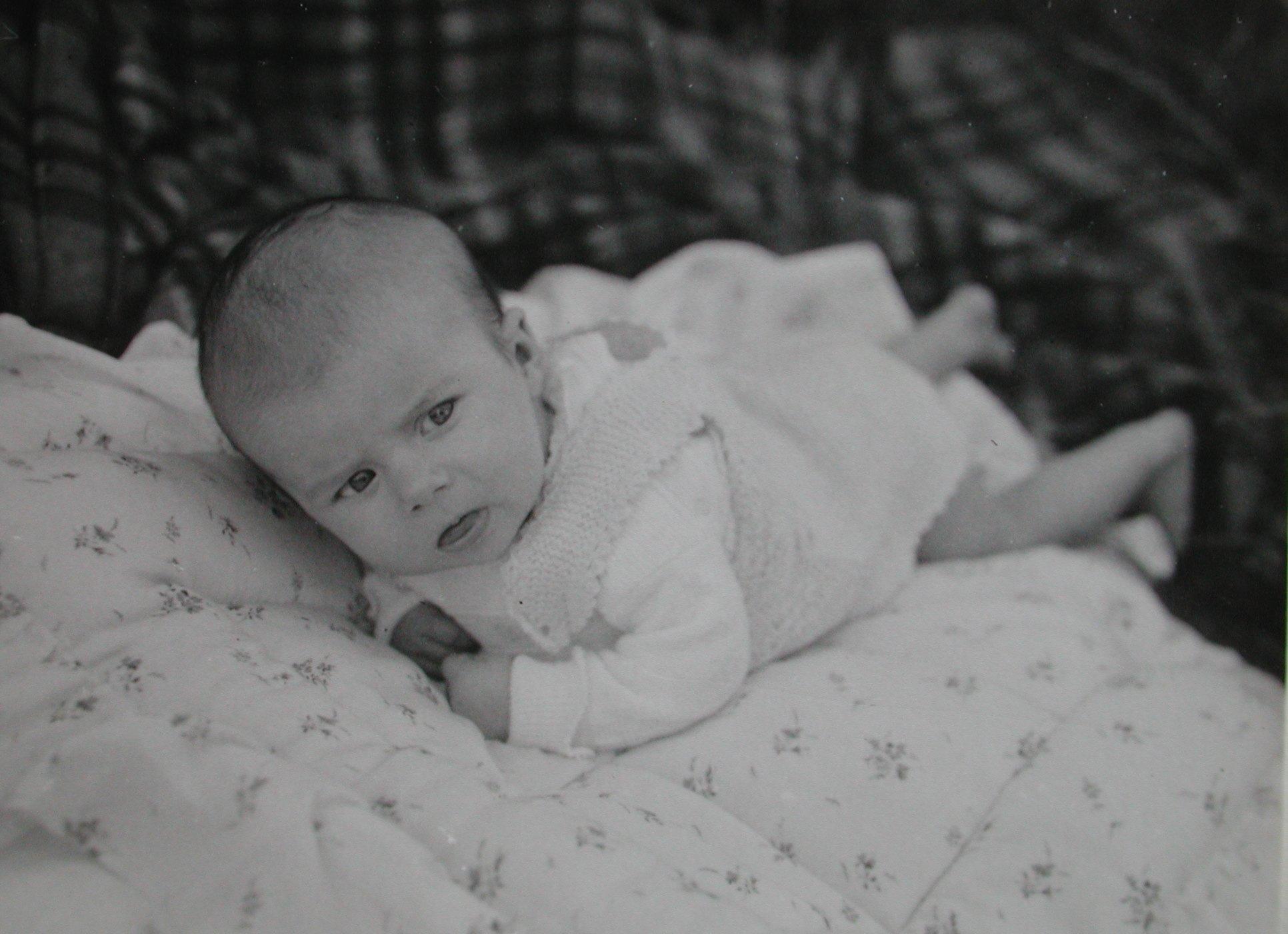 Der kleine Karl Lehmann wenige Wochen nach der Geburt