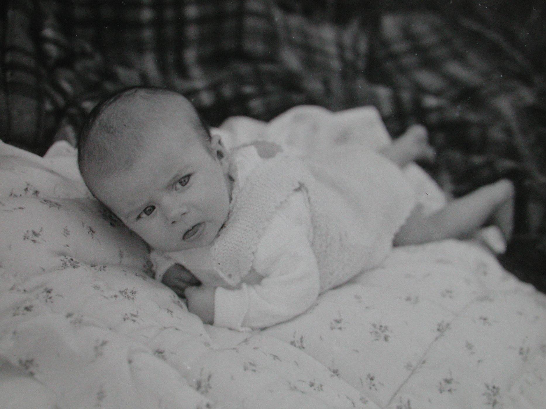 Der kleine Karl Lehmann wenige Wochen nach der Geburt