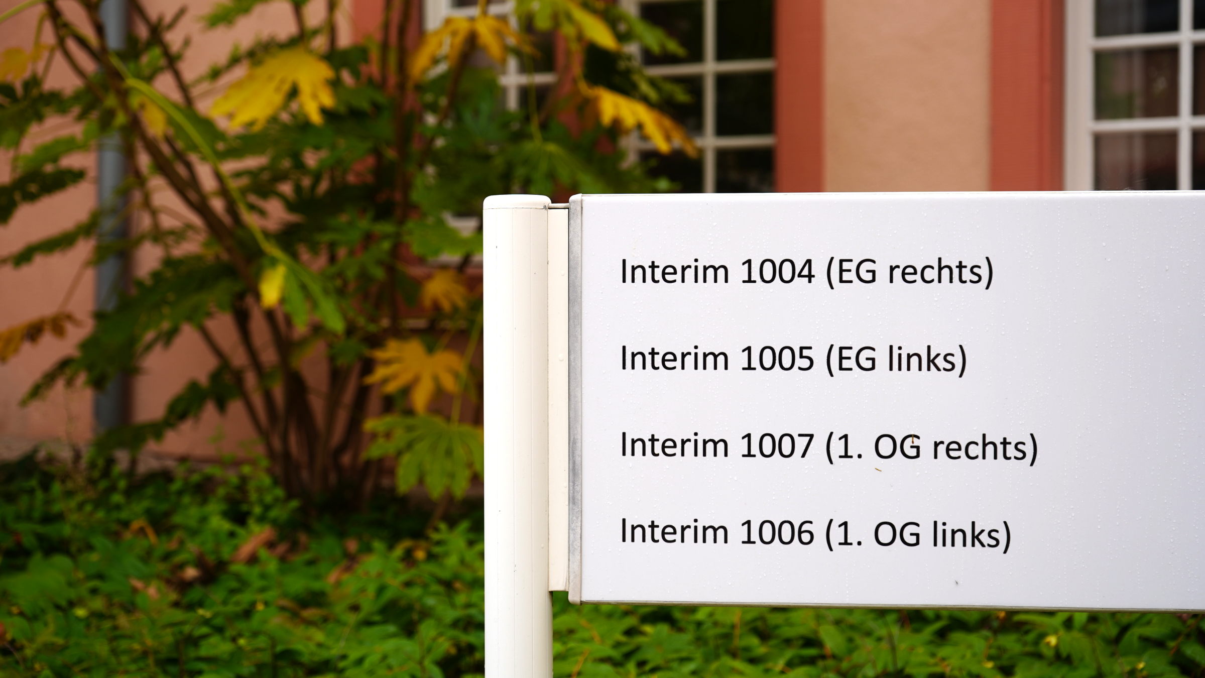 Interim Raumbezeichnungen im EBH