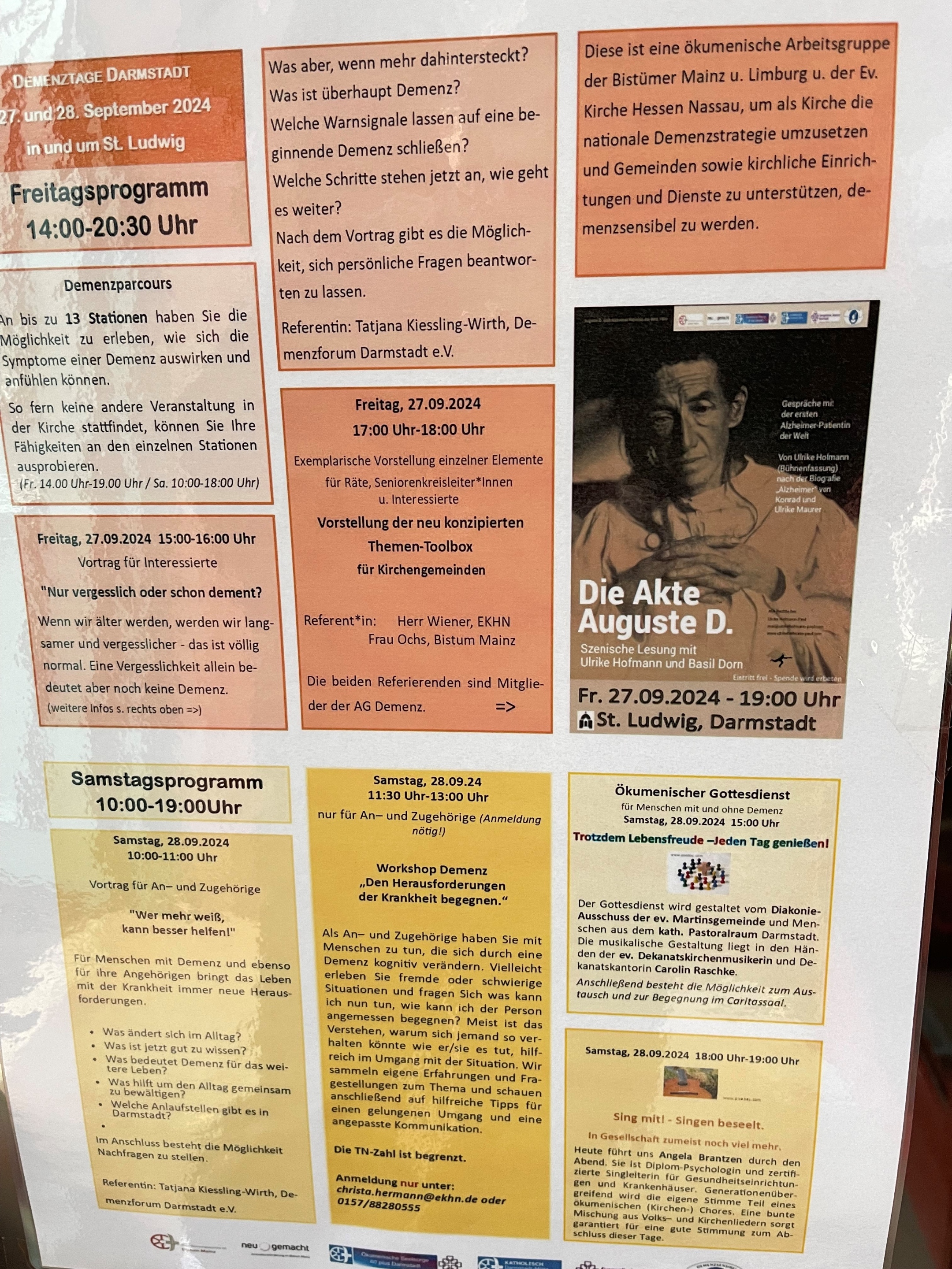 Programm Demenztage