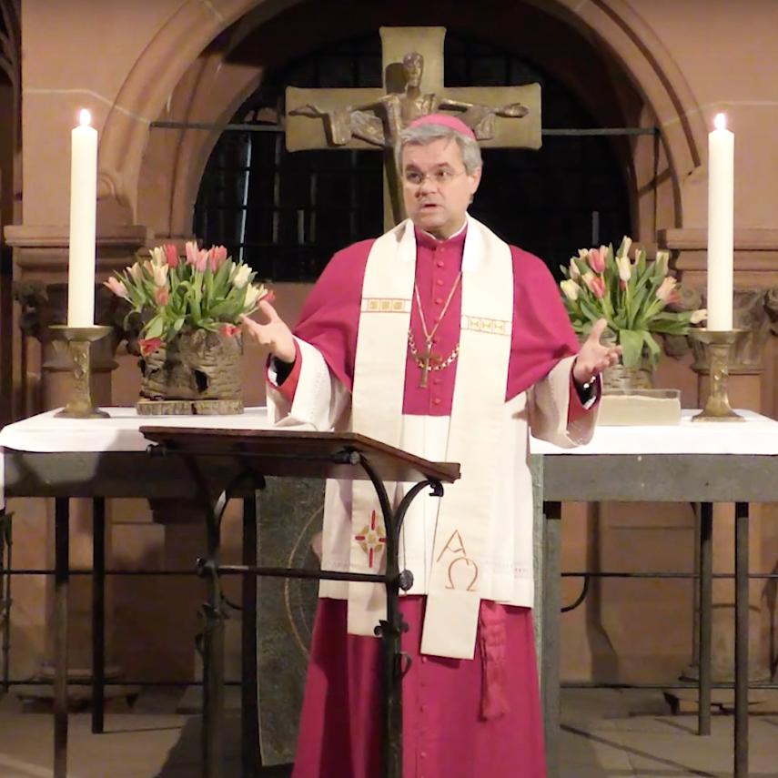 Weihbischof Bentz predigt beim ökumenischen Gottesdienst in Friedberg web