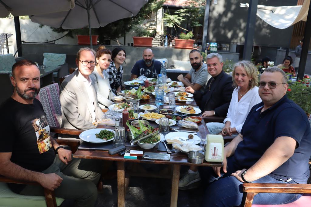 Gemeinsames Mittagessen mit Misereor und JRS