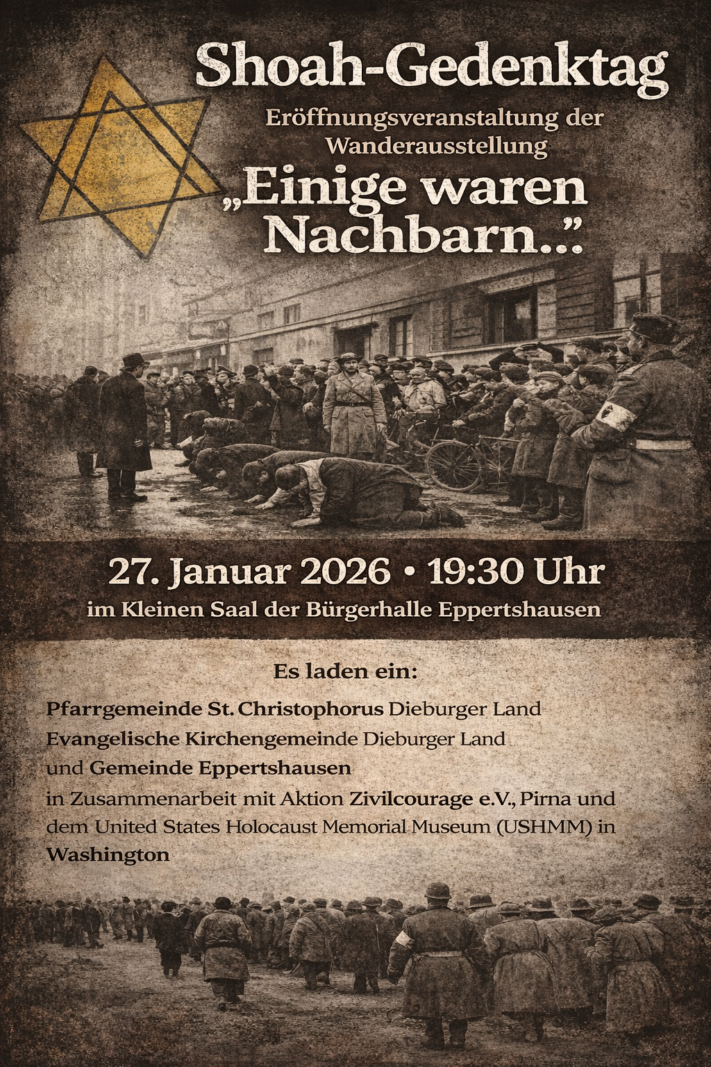 Plakat Shoah-Gedenktag 2026