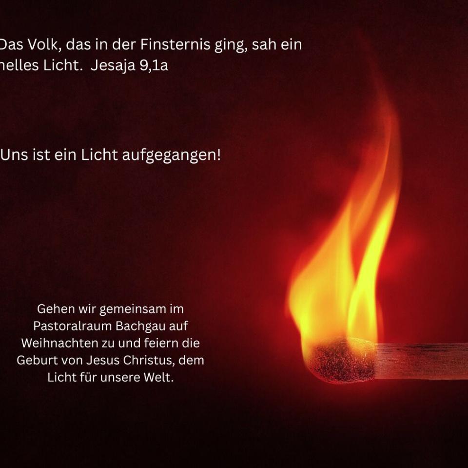 Uns ist ein Licht aufgegangen!