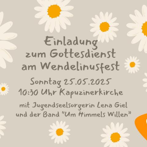 Einladung zum Gottesdienst am Wendelinusfest
