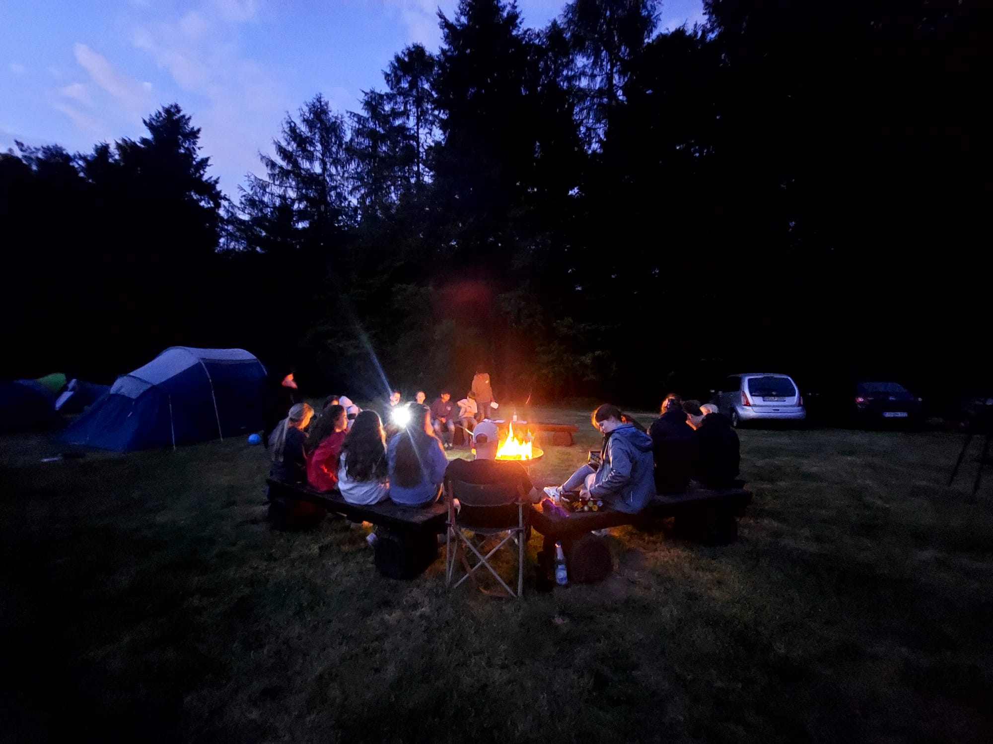 Lagerfeuerrunde