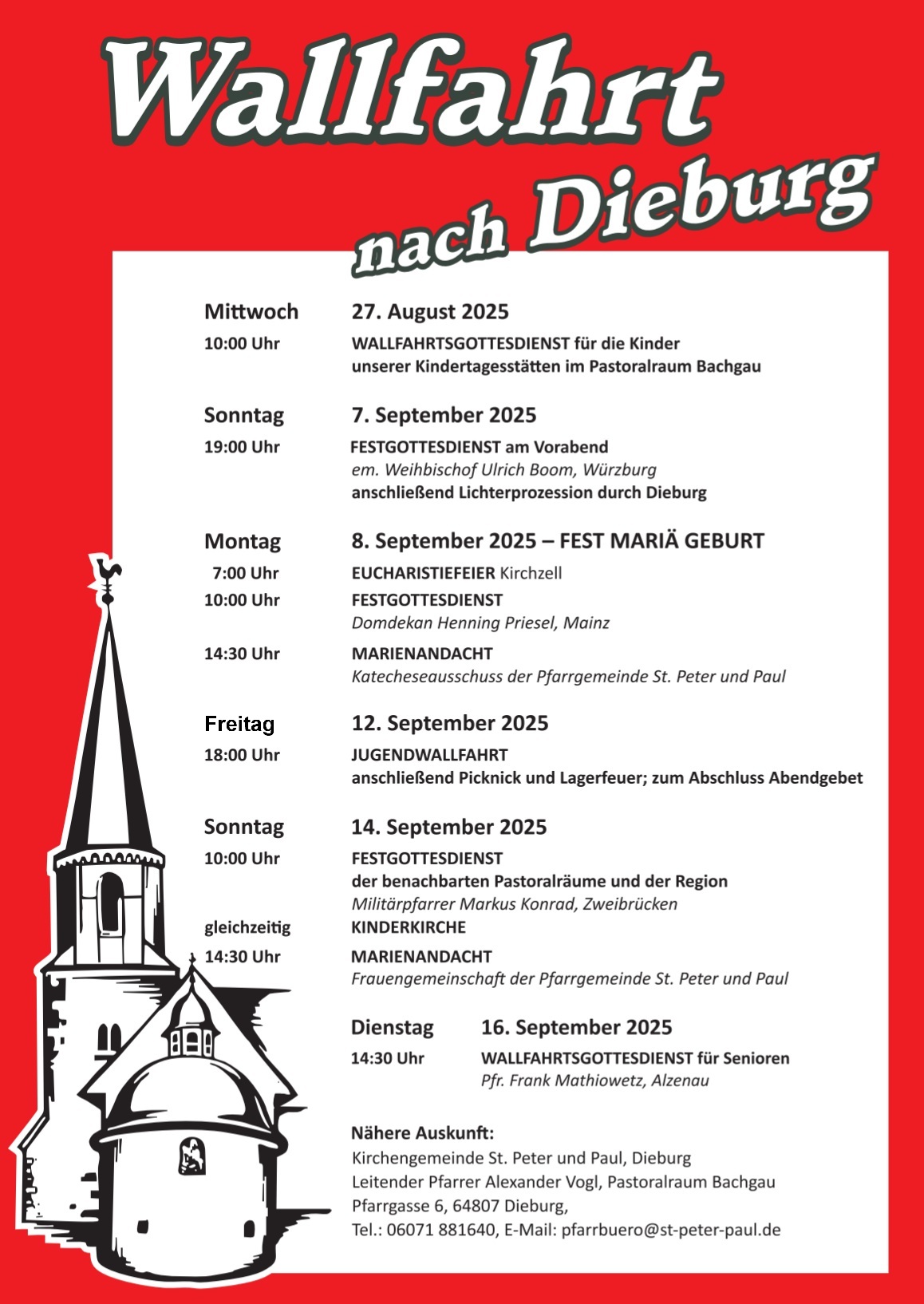 Wallfahrt Plakat DIN A4 - 25