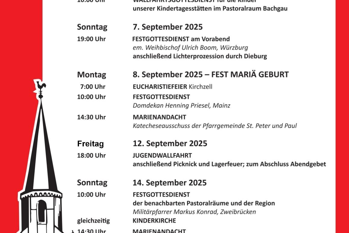 Wallfahrt Plakat DIN A4 - 25