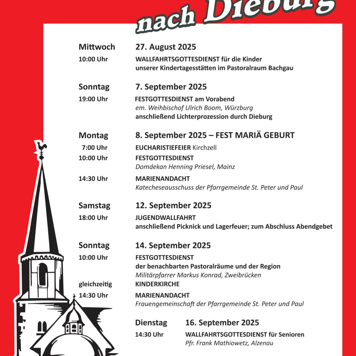 Wallfahrt Plakat DIN A4 - 25