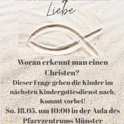 Erkennungzeichen Liebe Kindergottesdienst
