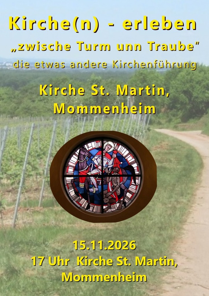 Kirchenführung in St. Martin, Mommenheim am 15.11.26, 17 Uhr