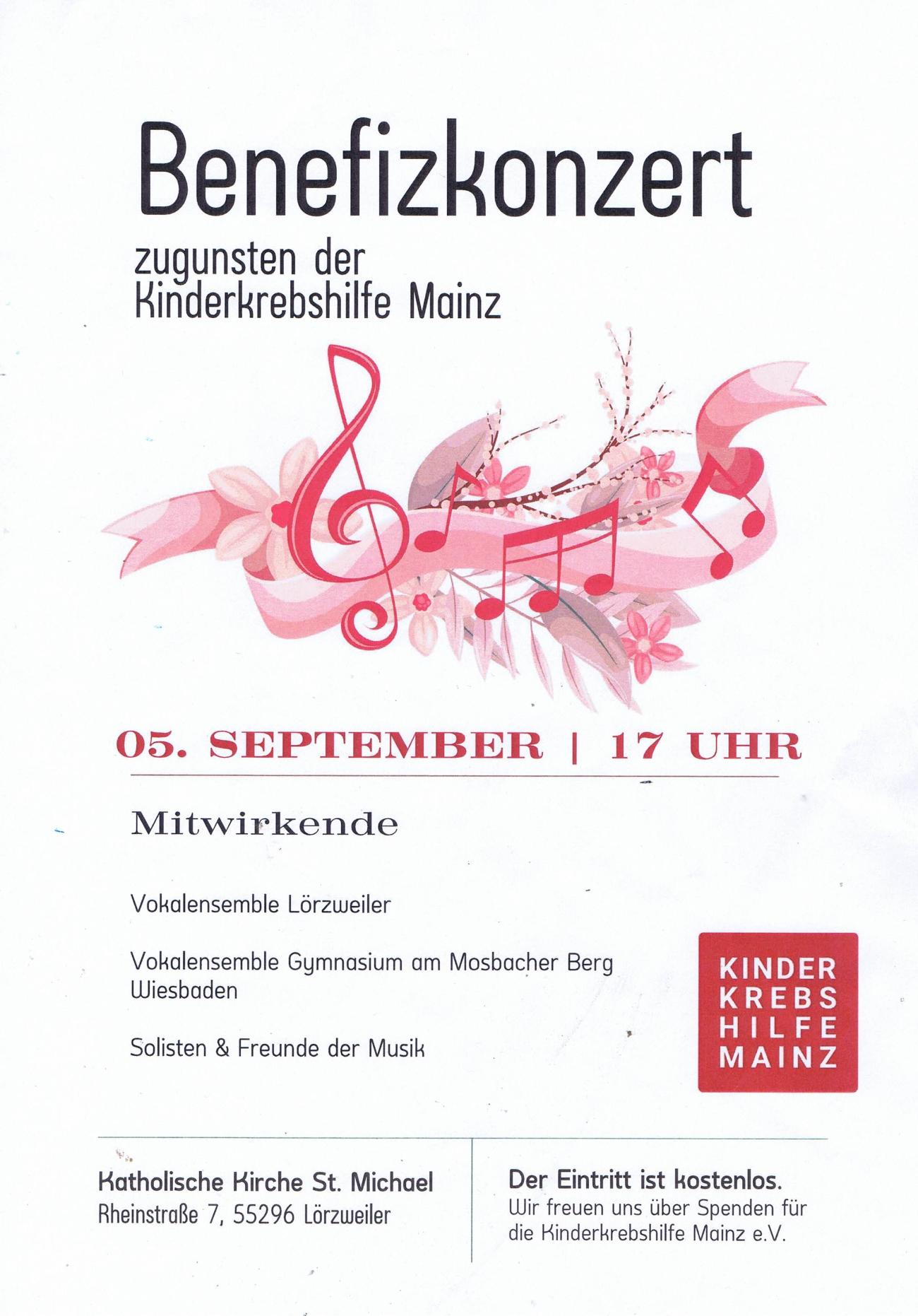Benefizkonzert 05.09.2026
