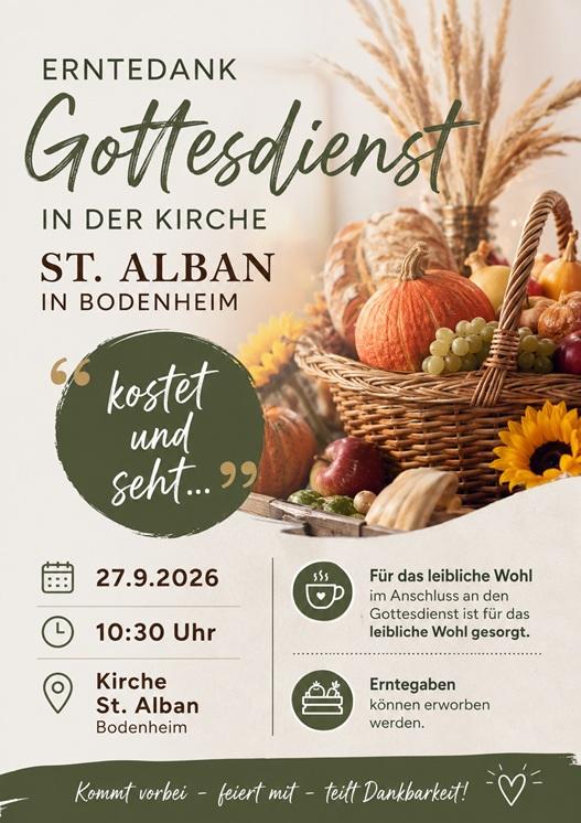Erntedank 2026