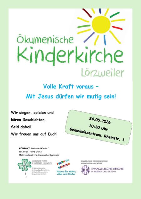 Flyer Kinderkirche Pfingsten 2026