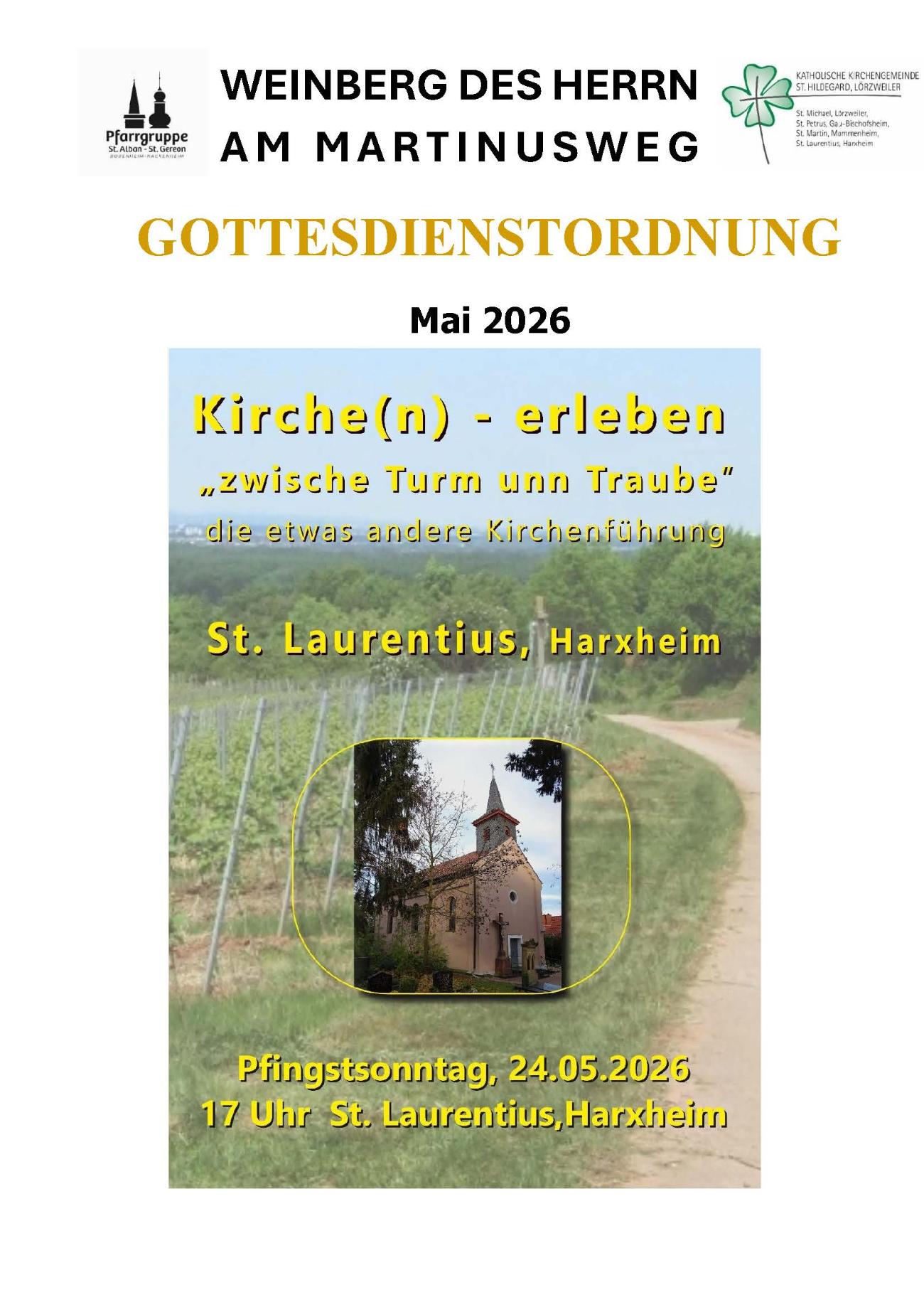 Gottesdienstordnung Mai 2026 PR Bodenheim