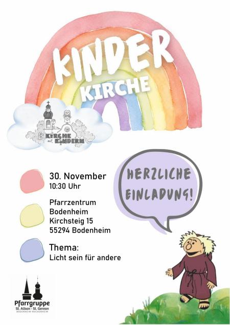 Kinderkirche Advent und Weihnachten 2025