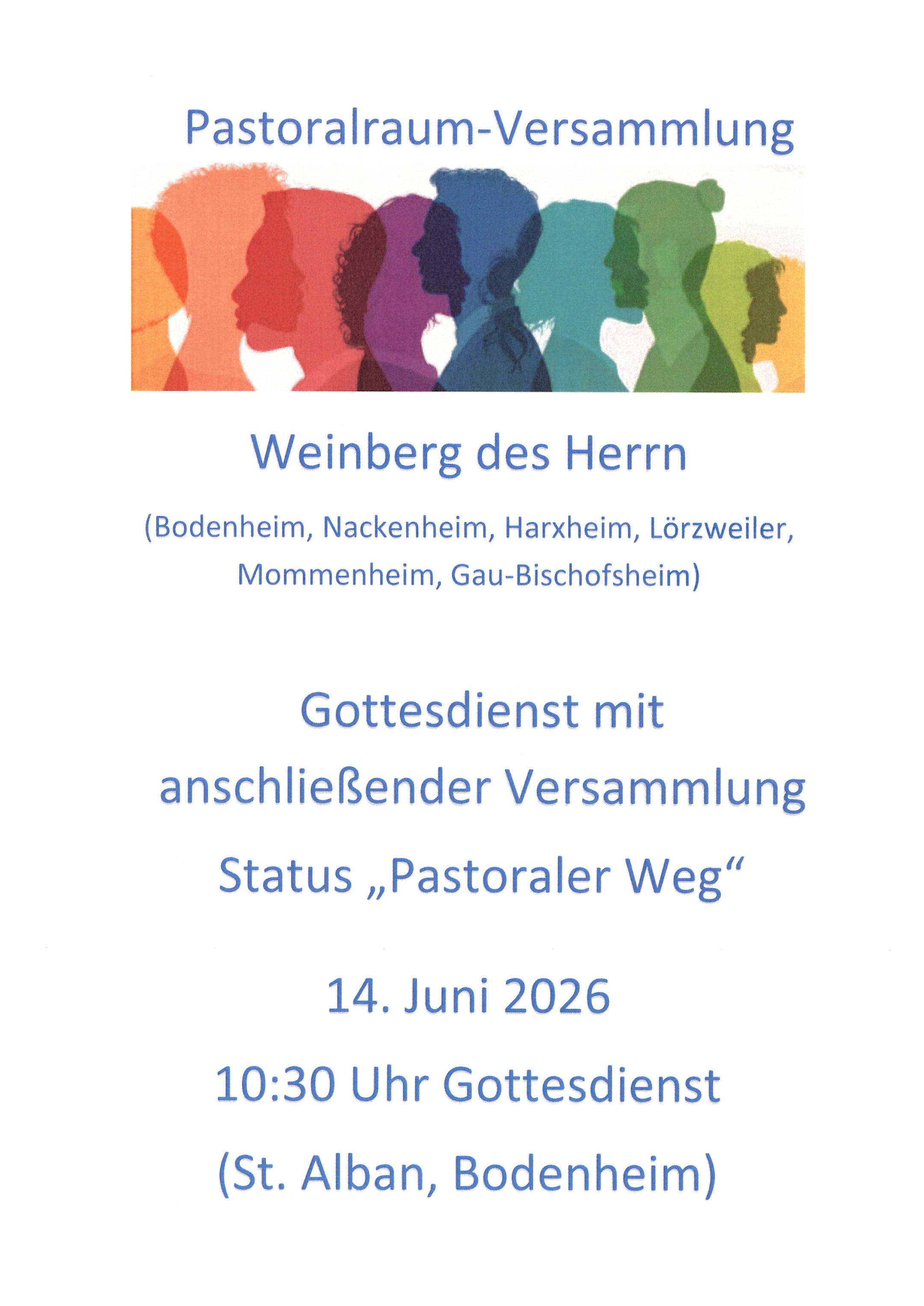 Pastoralraumversammlung 14.06.2026