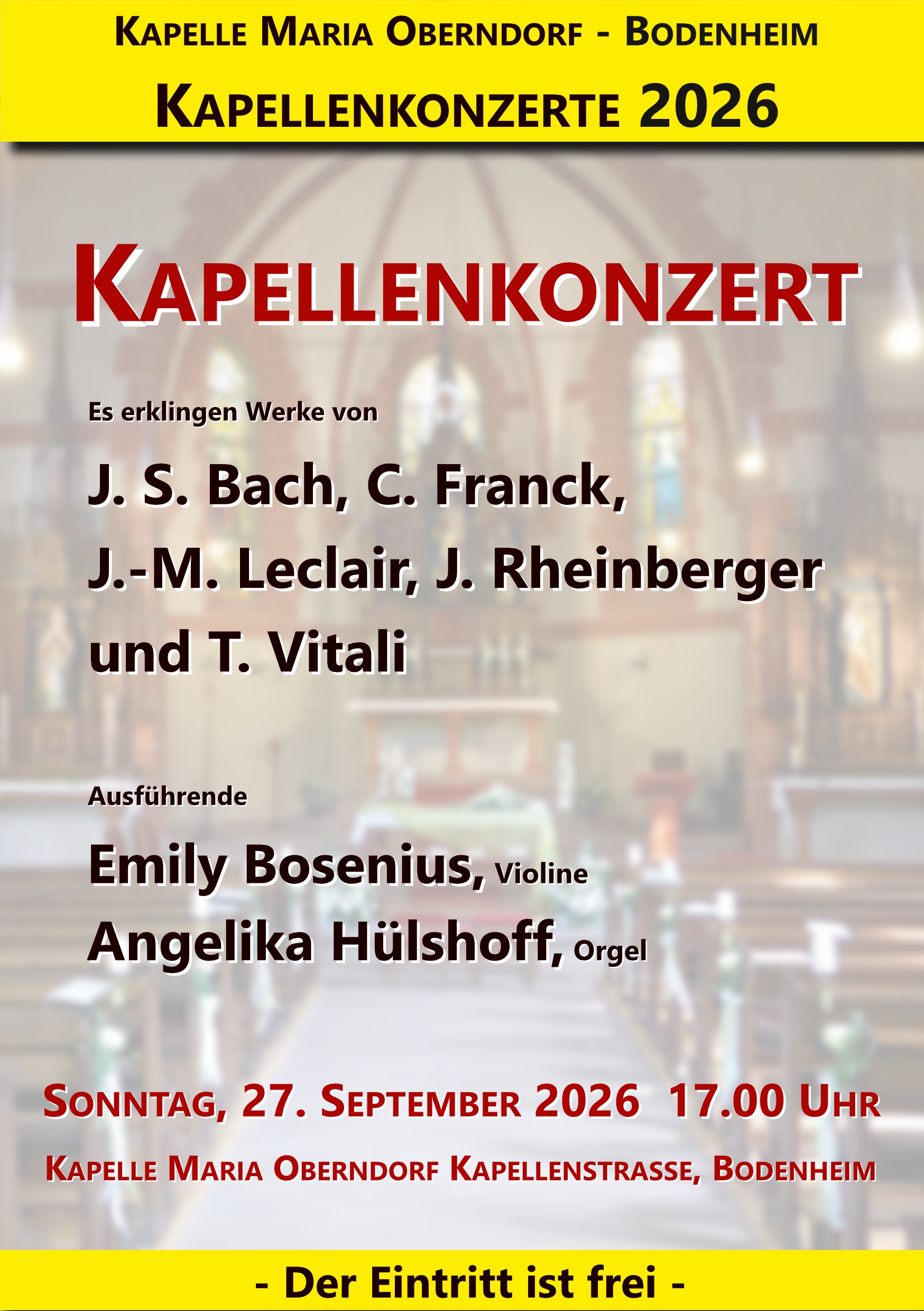 Plakat 2026-09-27 Kapellenkonzert